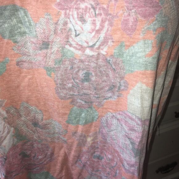 We the Free orange combo rose top, NWT - Picture 3 of 4